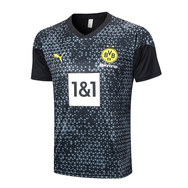 Camiseta Entrenamiento Borussia Dortmund 2024 Gris Negro